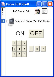Tiny UPnP : TV control point GUI