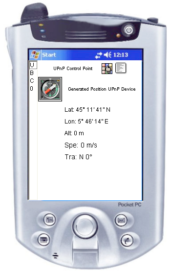 Tiny UPnP Control Point (GPS Position Panel)