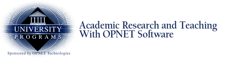 Opnet University Programm Title Bar