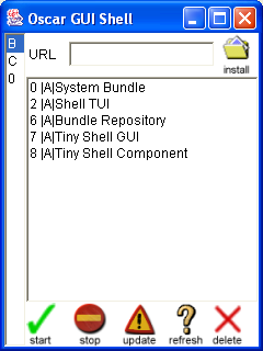 Tiny GUI Console (on PC)