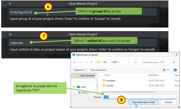 creation du projet rationals