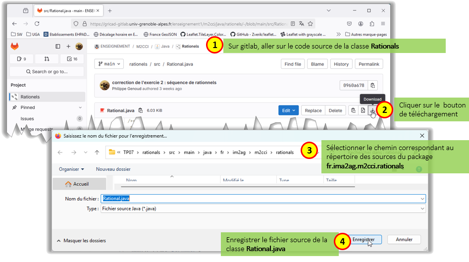 creation du projet rationals