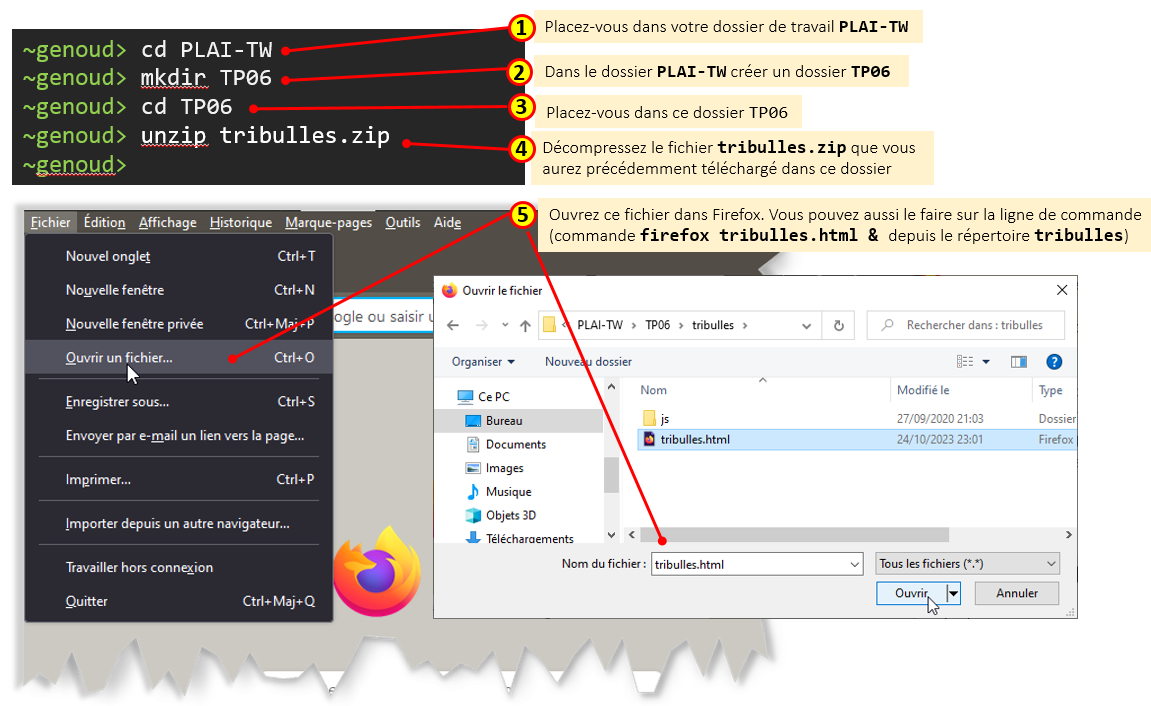 mise en place de l'environnement de travail