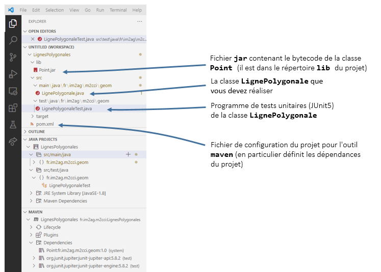 le projet LignesPolygonales
